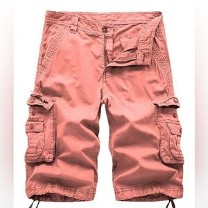 Cargo Shorts Four Steeds NWT  Coral cotton Multi-Pocket size 4